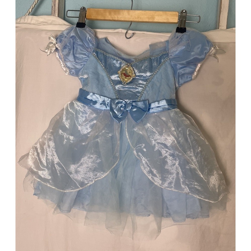 Disney Store baby Cinderella Light Blue costume Shiny Dress size 12 to 18 m